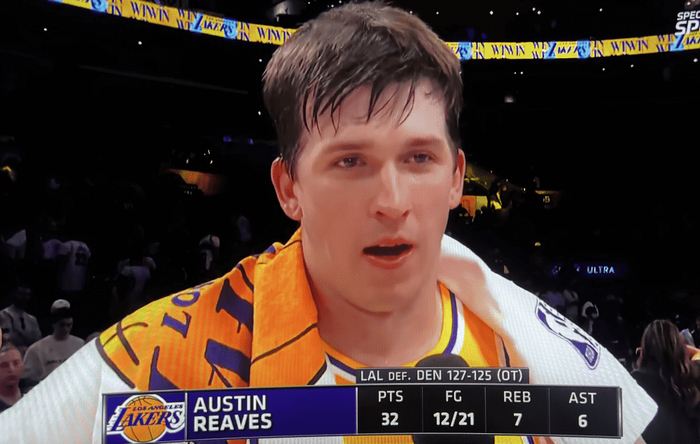 湖人加时险胜掘金 里夫斯关键球锁定胜局